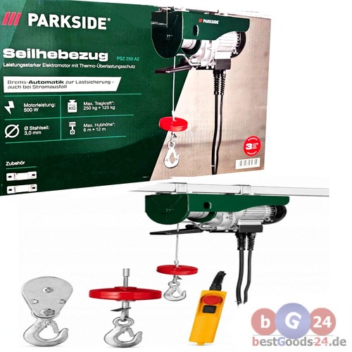 Seilhebezug parkside psz 250 - seilhebezug,