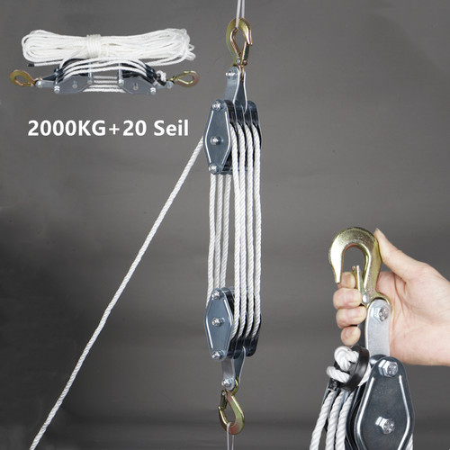 Flaschenzug 2000kg 20m